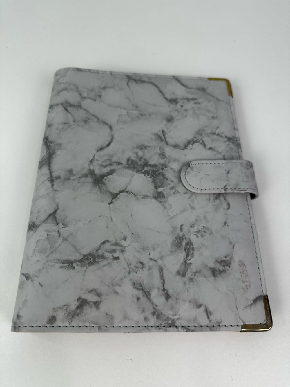 Classy Coo A5 Gray Marble Soft Faux Leather Notebook Binder 6 Rings